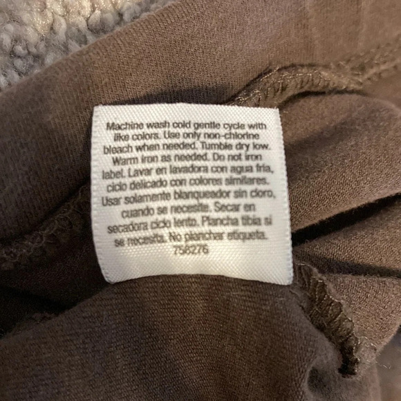 🌸 a.n.a. Brown Cropped Leggings L - Picture 10 of 13